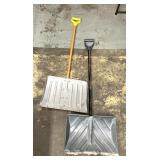 2 snow shovels