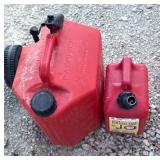 2 Plastic gas jugs