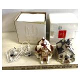 M.J. Hummel Christmas village.