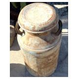 Vintage metal milk can