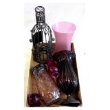 Vintage purple glassware/decor