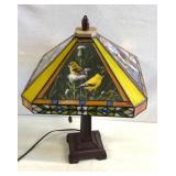 Bird themed table top lamp