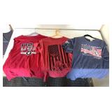 3 Americana shirts, one large/2 mediums