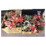 Christmas themed artificial plants