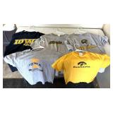 5 vintage Iowa Hawkeyes shirts, two large one