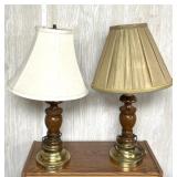 Two table top lamps