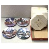 Train themed collectible plates