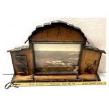 Heavens view photography clock with framed picture