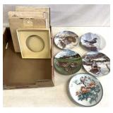 Bird themed collectible plates