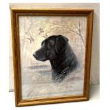 Bird dog framed print by Ruane Mannine