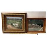 2 family farm framed print