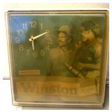 Winston, tobacco sign/clock