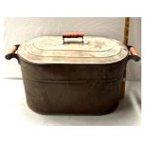 Vintage copper boiling pot
