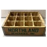 Northland beverage INC. Wooden crate.
