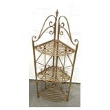 Vintage metal three tiered stand/folds up