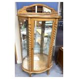 Glass display curio cabinet