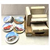 Collectible car themed plates