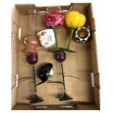 Decorative wine glasses