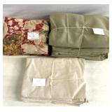 Curtains see photos for dimensions