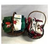Holiday hand towels/baskets/apron/other