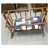 Vintage baby rocking cradle