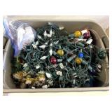 Christmas lights and timers with tote