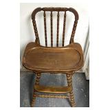 Vintage wooden highchair