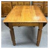 Vintage wooden drop leaf table