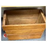 Vintage wooden crate no top