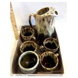 Carefree by ironstone dishware pitcher and glasses