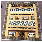 Horse themed throw blanket