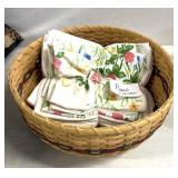 Pillowcases with decorative basket