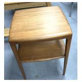 Mid-century two tiered wooden stand