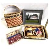 Americana baskets/mugs/print/other