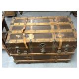 Vintage shipping trunk