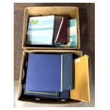 2 boxes of photo albums, empty inserts