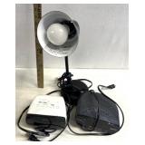 Office desk lamp-dented/2 alarm clocks