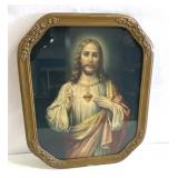 Vintage piture and frame of Jesus