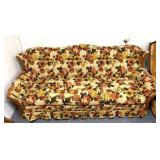 Vintage floral patterned couch