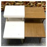 2 retro end tables