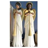 2 vintage angel blow molds