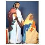 Vintage blow molds Joseph, Mary, and baby Jesus