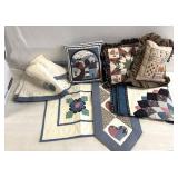 Throw blankets and pillows