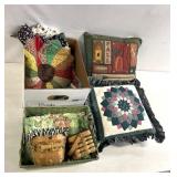 Fall themed throws/pillows/decor