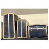 3 peace, vintage Samsonite luggage
