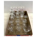 Crystal wine glasses/other