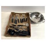 Kitchen utensils/stainless steel strainer/knives