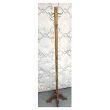 Wooden coat rack