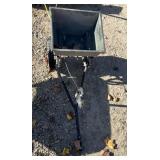 Pull behind fertilizer/seeder