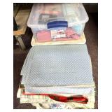 Tablecloth/placemats three stacks